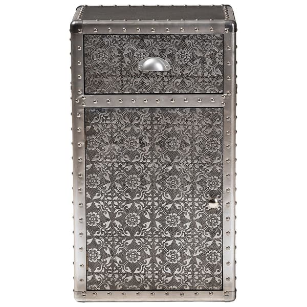 Baxton Studio Cosette Collection Floral Accent Cabinet
