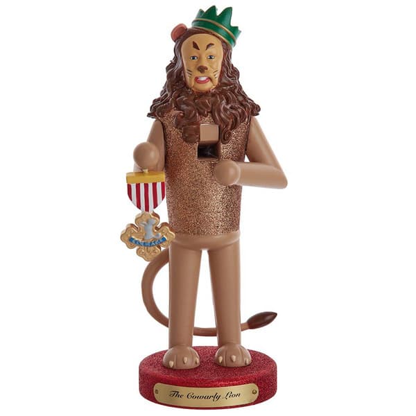 Kurt S. Adler 10in. Wizard of Oz(tm) Cowardly Lion Nutcracker - image 