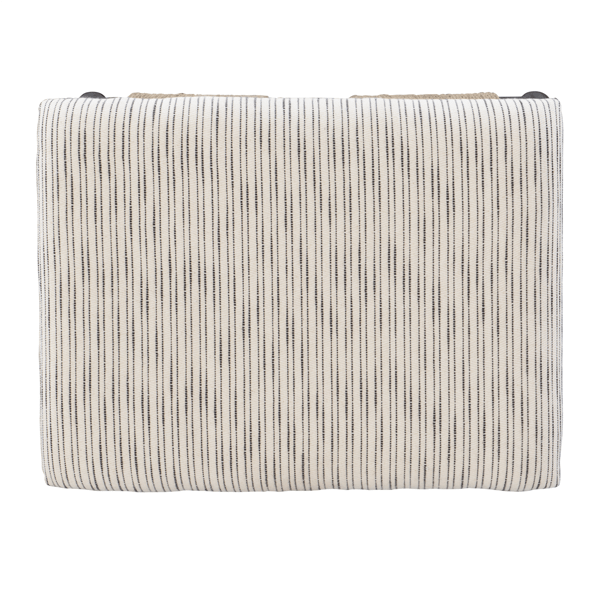 Linon Home Decor Ashburn Campaign Accent Striped Stool