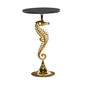 9th & Pike(R) Gold Aluminum Coastal Accent Table - image 1