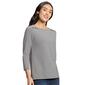 Womens Jones New York 3/4 Sleeve Square Neck Tee - image 3