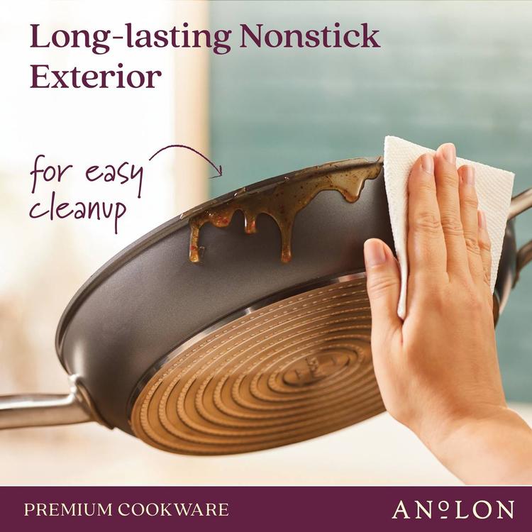 Anolon® Accolade 12in. Hard-Anodized Nonstick Deep Frying Pan