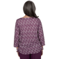 Petite Alfred Dunner Good To Go 3/4 Sleeve Geometric Blouse - image 2
