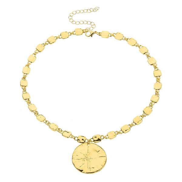 Ashley Cooper(tm) Gold Necklace with Gold Disc Pendant - image 