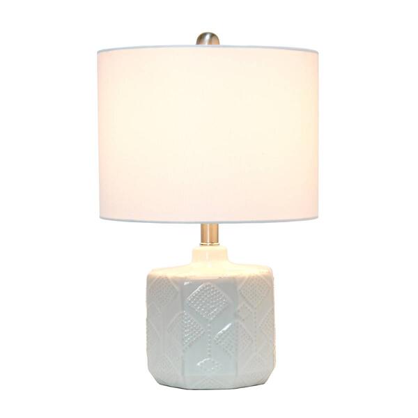 Lalia Home Contemporary Bohemian Ceramic Bedside Table Lamp - image 