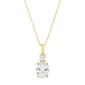Gemstone Classics(tm) 10kt. Yellow/White Oval Pendant - image 1