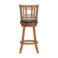 HH2 Home Fairfox Oak Wood Bar Height Swivel Stool - image 3