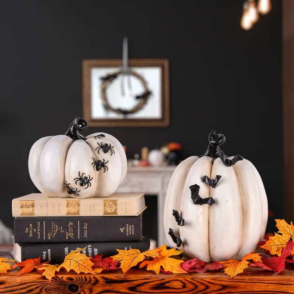 National Tree 9in. Halloween Crawling Bats Pumpkin D&#233;cor