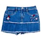 Girls (7-12) Squeeze Pleated Americana Floral Bow Skort - image 2