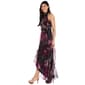 Womens R&M Richards Sleeveless Floral Taffeta High Low Dress - image 4