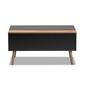 Baxton Studio Jensen Black/Rustic Brown Finish Wood Coffee Table - image 5