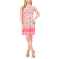 Petite MSK Sleeveless Floral Keyhole Back Shift Dress - image 3