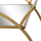 9th & Pike® Contemporary Gold Metal Bar Cart - image 4