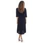 Womens Robbie Bee 3/4 Sleeve Crepe Tie Front Fit & Flare Dress - image 2