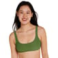 Juniors California Sunshine Solid Wave Bralette Swim Top - image 2