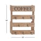 9th & Pike&#174; Wood Coffee Wall Storage Shelf with Iron Hooks - image 5