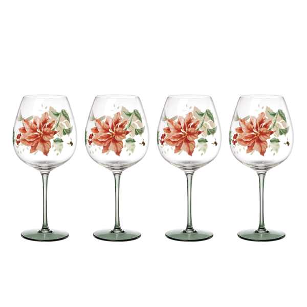Lenox® Butterfly Meadow® Holiday Balloon Glasses - Set of 4