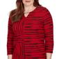 Petites Alfred Dunner Dinner Theater Spliced Stripe Contrast Tex - image 5