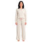 Womens Poppy & Clay Long Sleeve Drop Needle Henley Pajama Set - image 1
