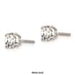 Pure Fire 14kt. Gold 2/3ctw. Diamond Screw-Back 4-Prong Earrings - image 4