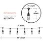 Alpine 10pc Vintage Edison Bulb String Lights w/ Timer & LEDs - image 6