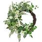 Northlight Seasonal Artificial Hellebores & Ivy Spring Wreath - image 1