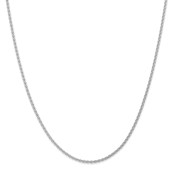 Gold Classics&#40;tm&#41; 1.75mm. 14kt. White Parisian Wheat Necklace - image 