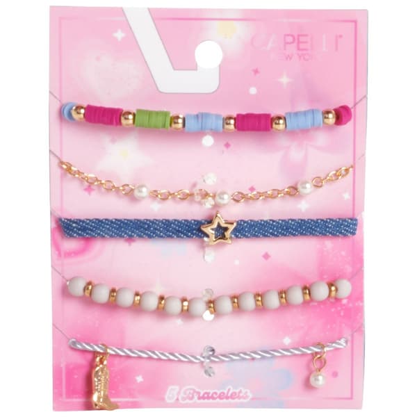 Girls Capelli® New York 5pc. Western Charm Bracelet