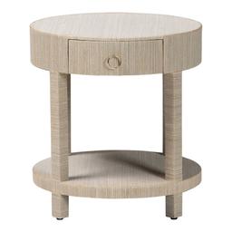 bali & pari Sadia Bohemian Woven Natural Grasscloth Nightstand