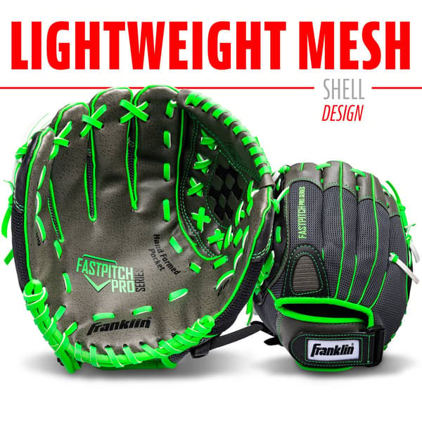 Franklin® 12in Windmill Softball Glove - Grey/Lime