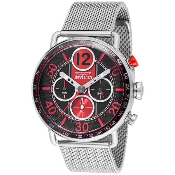 Mens Invicta Speedway Red Dial Quartz Watch - 49372 - image 