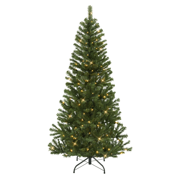 Puleo International 6ft. Pre-Lit Canadian Spruce Christmas Tree - image 
