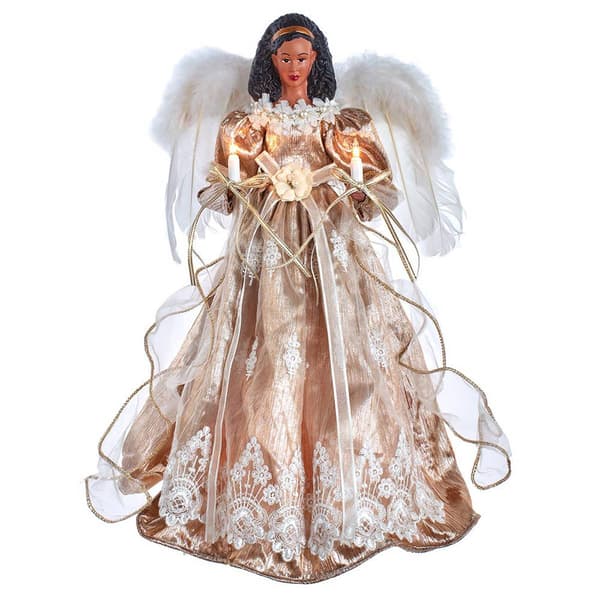 Kurt S. Adler 16in. African-American Angel Tree Topper