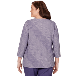 Plus Size Alfred Dunner Grand Bazaar Floral Embroidery Sweater