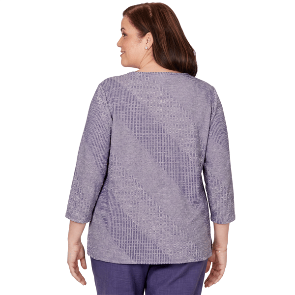 Plus Size Alfred Dunner Grand Bazaar Floral Embroidery Sweater
