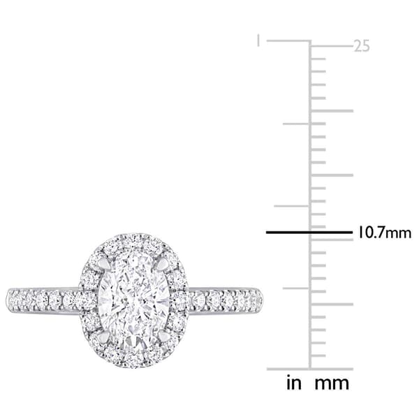 Diamond Classics™ 1.5ctw. Diamond 14kt. White Gold Halo Ring