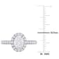 Diamond Classics™ 1.5ctw. Diamond 14kt. White Gold Halo Ring - image 3