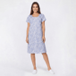 Womens Laura Ashley(R) Vine Toile Lace Henley Nightgown - image 1