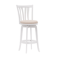 HH2 Home Savana White Wood Swivel Bar Height Stool - image 2