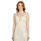 Juniors Morgan & Co. Sequin Paiette 3D A-Line Dress with Slit - image 3