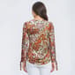 Womens Tommy Hilfiger 3/4 Ruched Sleeve Floral Blouse - image 3