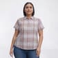 Plus Size Preswick & Moore(R) Plaid Dobby Camp Button Down - image 1