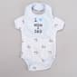 Baby Boy (NB-9M) Mini Hop I Heart Mom Dad Bodysuit &amp; Bib - image 1