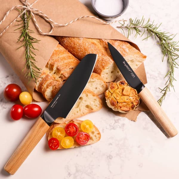 BergHOFF Ron Stainless Steel 4pc. Black Kitchen Knife Set