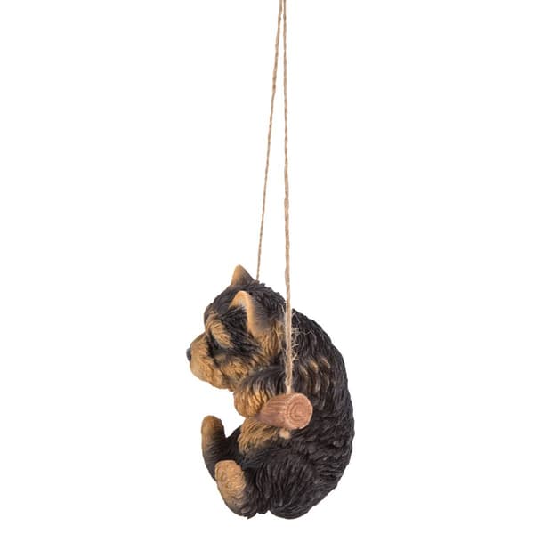 Hi-Line Gift Hanging Yorkshire Terrier Puppy Statue
