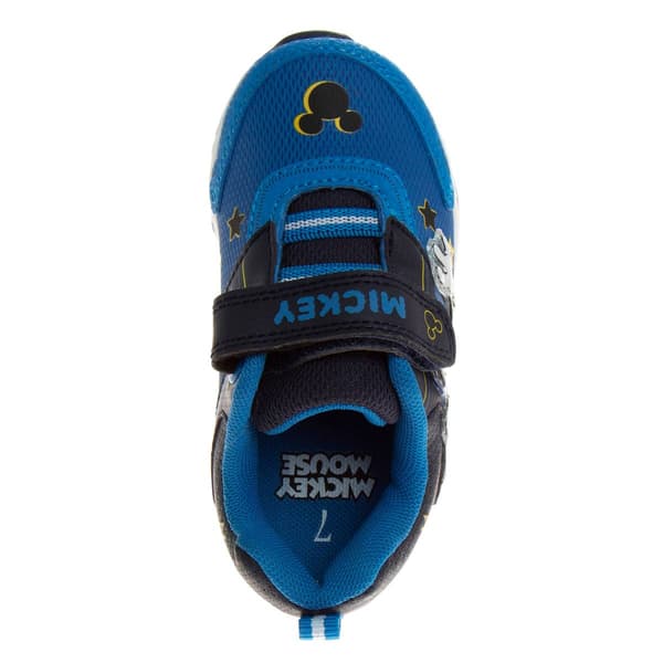 Toddler Boys Disney Mickey Mouse Light Up Athletic Sneakers