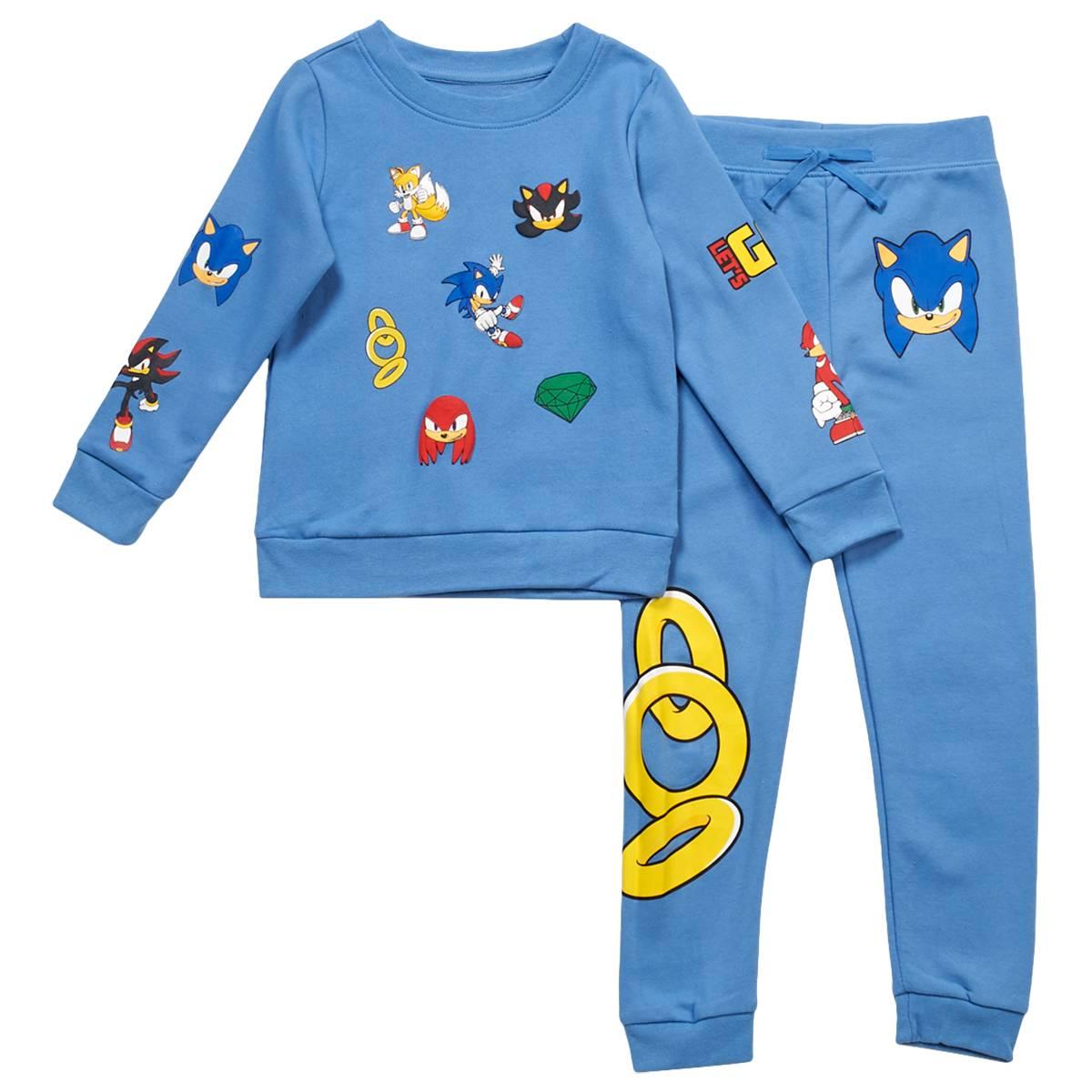 Boys (4-7) Sonic(tm) The Hedgehog Sweatshirt & Jogger Set - Chambray