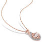 Gemstone Classics™ 10kt. Rose Gold 1/2ctw. Diamond Pendant - image 2