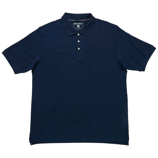 Mens Big & Tall Architect® Short Sleeve Pique Polo - Boscov's