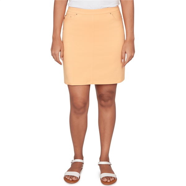 Womens Heart''s of Palm Fresh Start Solid Tech Stretch Pull On Sk